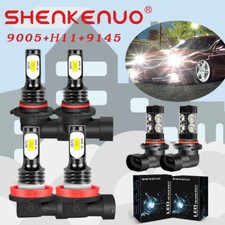 6pcs For For Mazda 3 2010-2013 Combo Led Headlight High Low Beam Fog Light Bulbs