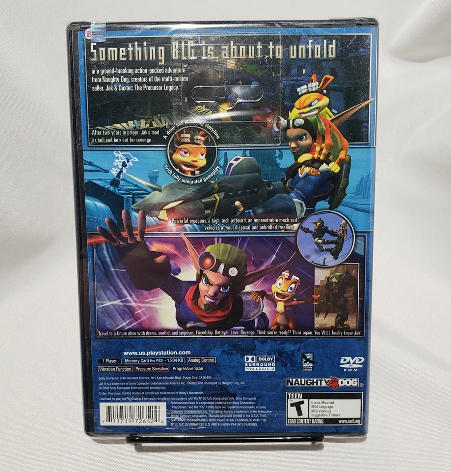 Jak II PS2 Sony Playstation New Factory Sealed - Image 2 of 4