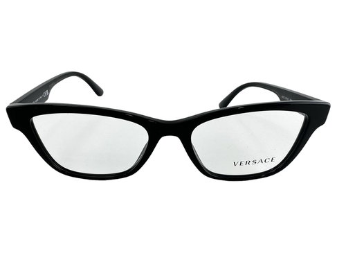 Versace NEW Black Pillow Womens Fashion Frames 55-18-145 Eyeglasses VE3316 - Afbeelding 7 van 12