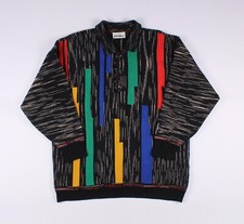 Men's Vintage Carlo Colucci Colored Wool Blend Collared Sweater Jumper Size 54