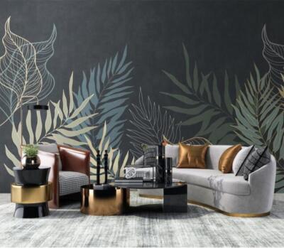 3D Blatt-Design M814 Tapete Wandbild Selbstklebend Abnehmbare Aufkleber Romy