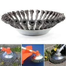 8 inch Upgraded Steel Wire Rotary Weed Brush Cutter Trimmer Head Weed Eater
