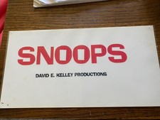 Snoops David E Kelley Productions Sign