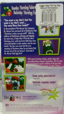 VeggieTales: The Toy That Saved Christmas (1996) VHS Video