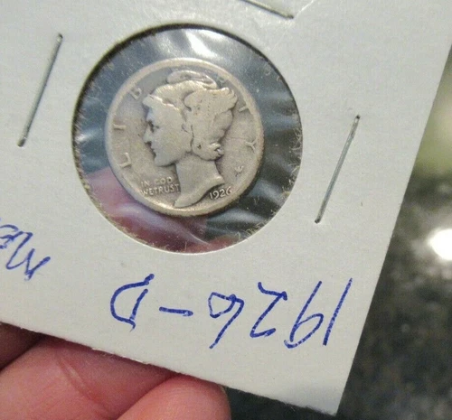 1926 D Silver Mercury Dime VG