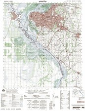 NIMA Paraguay Army Military Topographic Map - Asuncion