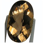 8.58 Ct Natural Smoky Quartz Gemstone Brown Color Oval Checker Cut — photo 2