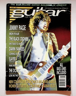 1991 June Guitar for the Practicing Musician Magazine Jimmy Page