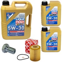 MotoröL Set 5W-30 Liqui Moly 7 Liter + ÖLfilter + Schraube FüR BMW 3Er 5Er 7Er