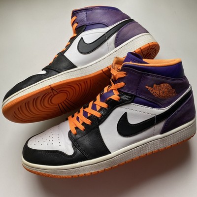 2013 Air Jordan 1 Mid 'Phoenix Suns' - Size 10 - ( 554724-117 ) Worn* Rare Retro | eBay
