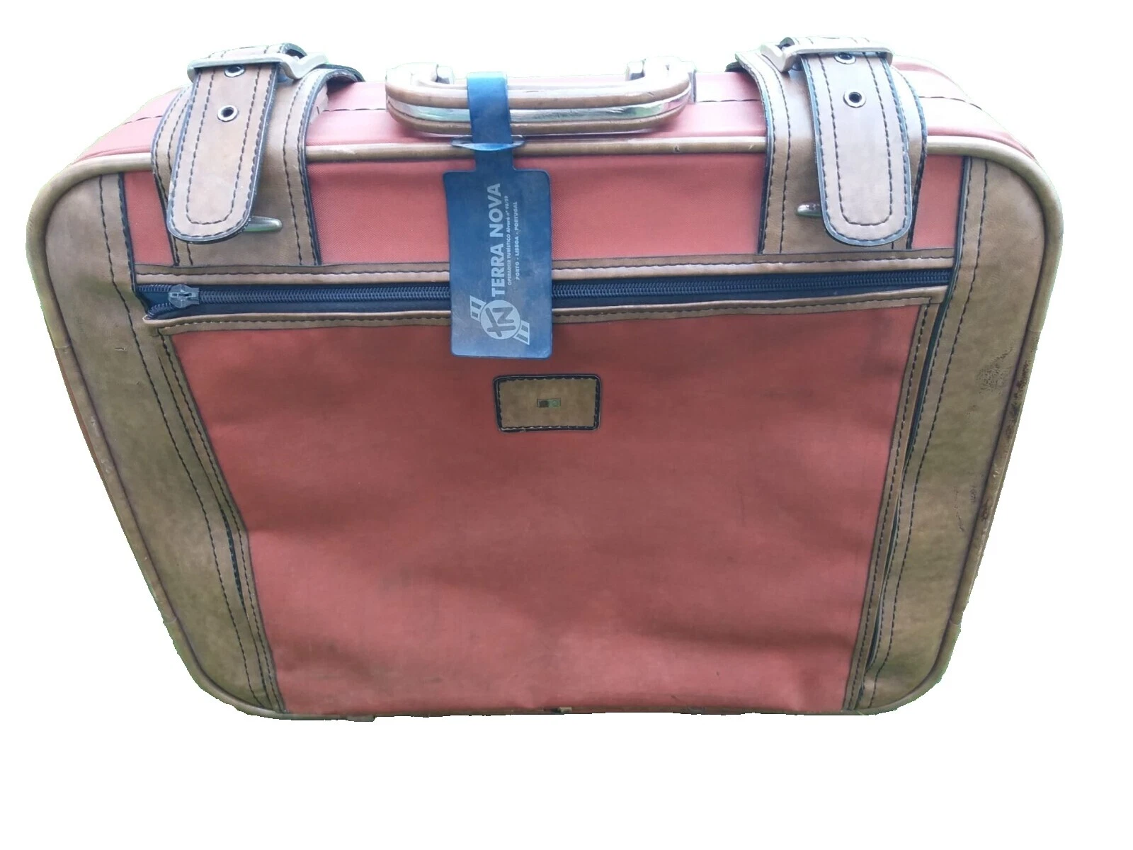 Equipaje Vintage multicolor de cuero y accesorios de viaje vintage