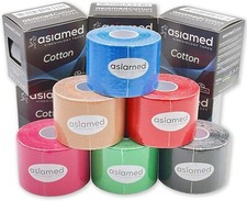 KINESIOLOGY TAPE ASIAMED CEROTTO ELASTICO, cotone,  X TAPING FISIOTERAPIA (PZ.3)