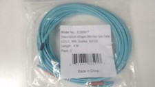 Pack of 2: 4M LC / LC Multimode Duplex 50/125 Fiber Cable