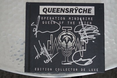 Queensryche - Operation Mindcrime & Queen CD Album signed / autograph / signiert