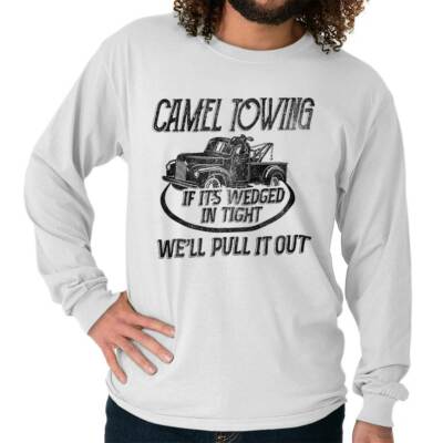 Camel Towing Services Funny Sarcastic Rude Long Sleeve T Shirts Tees For Men
