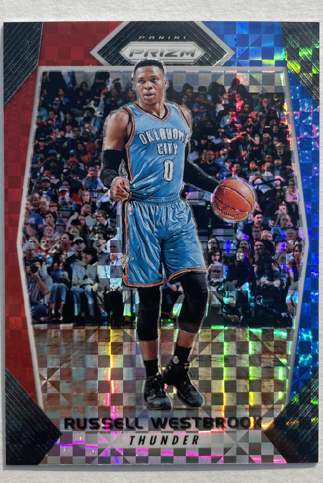 Russell Westbrook 2017 Panini Prizm Red White Blue Prizm #261