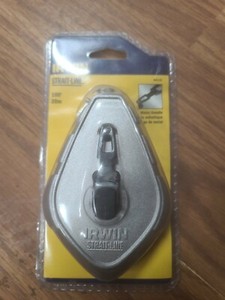 NEW - IRWIN 64110, 100-Feet Chalk Line Reel and Plumb Guide  