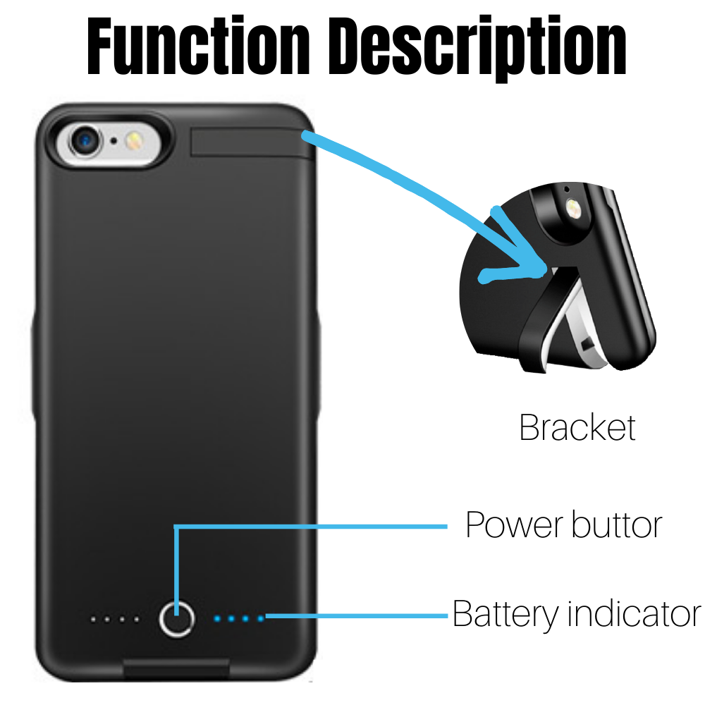 8000mAh Power Bank Battery Charger Case Charging Cover For iPhone 6s 7 8 Plus SE eBay