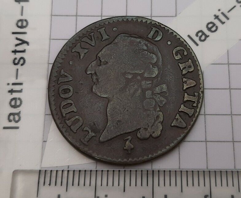 G05210 louis xvi sol 1791 a paris belle qualité monnaie royale Gunstige prijs