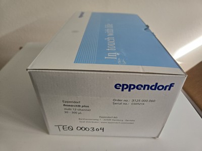Eppendorf Research Plus 12-channel 30-300uL Adjustable Pipette Pipetor  NIB