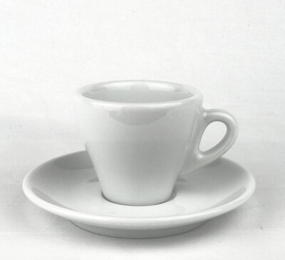 Dickwandige Espressotasse | »Torino« | weiss | Made in Italy | max. 70 ml