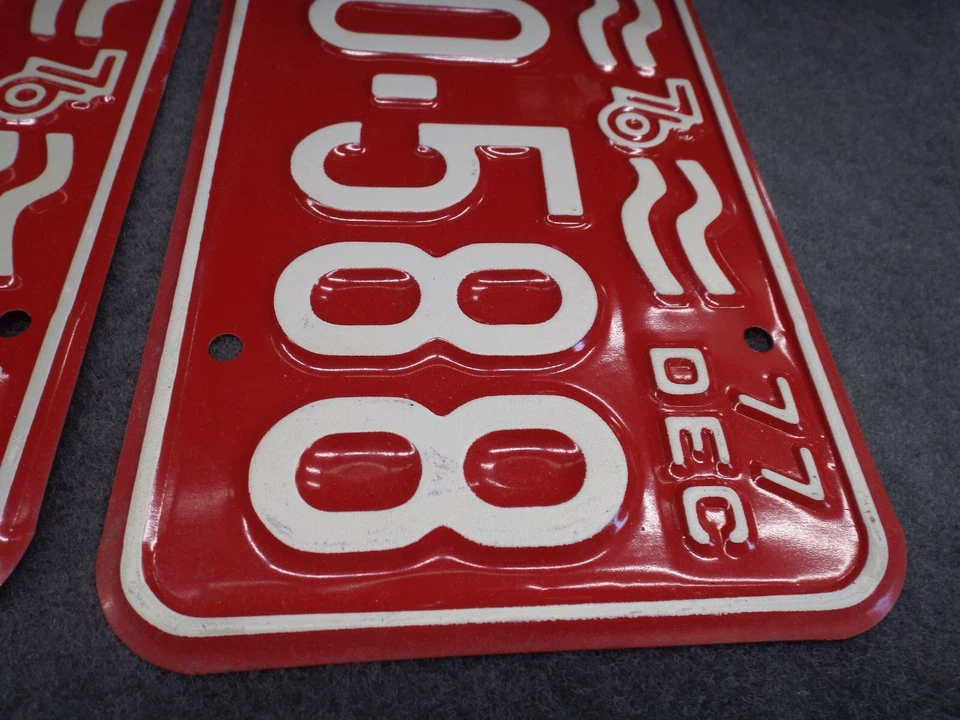 Nuevo de Lote Antiguo 1977 Missouri matrículas ZJ0-588 Ford Chevrolet Dodge AMC Pontiac Buick Foto 4 de 4