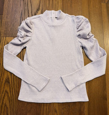 Janie and Jack Lilac Ruffle Sleeved Sweater Turtleneck, Size 14, NWT