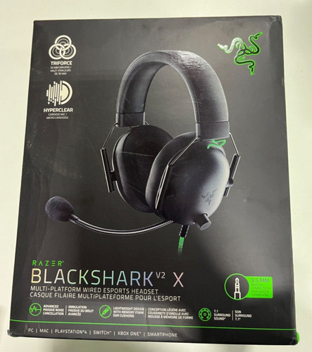 Razer Blackshark V2 X Black Over the Ear Gaming Headset