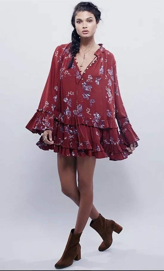 knee length dresses for ladies Free People Lace Mini Dress – Closet Club main image 0