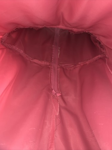 Vestido Victoriano Bohemio Vintage Rosa Montgomery Ward Encaje Gasa Talla Med - Imagen 9 de 15