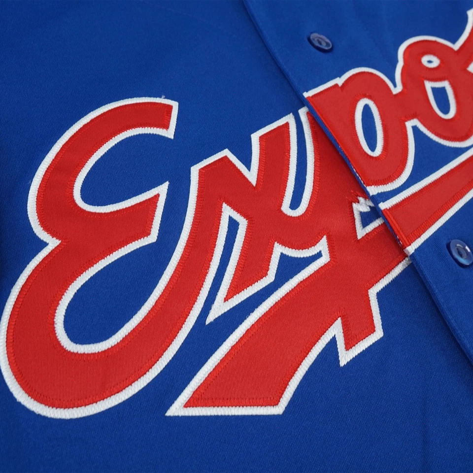 Vladimir Guerrero signed 1997 Montreal Expos Alternate Blue Throwback Jersey BAS - Image 4 of 4