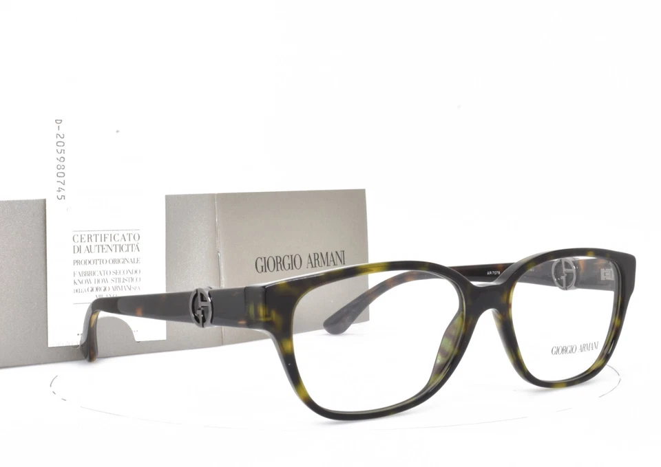 GIORGIO ARMANI Anteojos Tortuga Ojo de Gato Marco 55-16-140 7078 5026 Foto 4 de 4