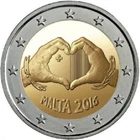 Malta - 2 Euro Commemorative 2016 Love  - UNC FREE SHIPPING