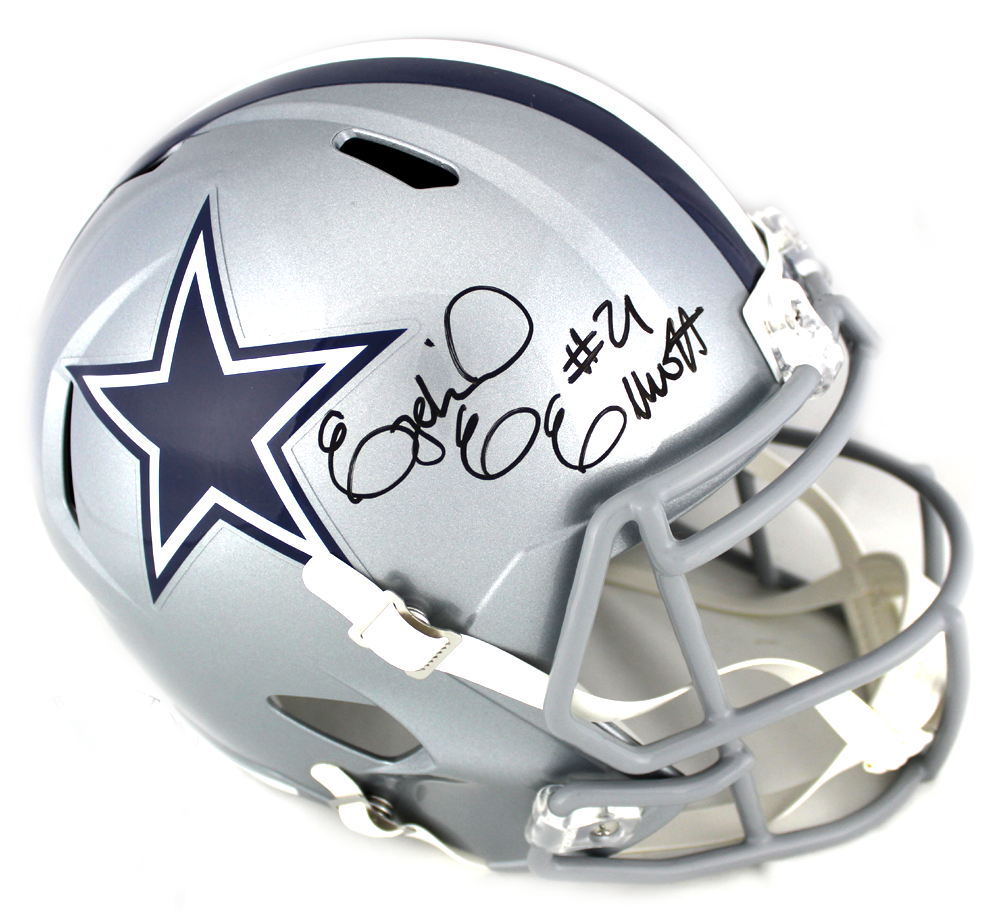 Ezekiel Elliott Autographed Signed Dallas Cowboys / Speed Full Size NFL Helmet 