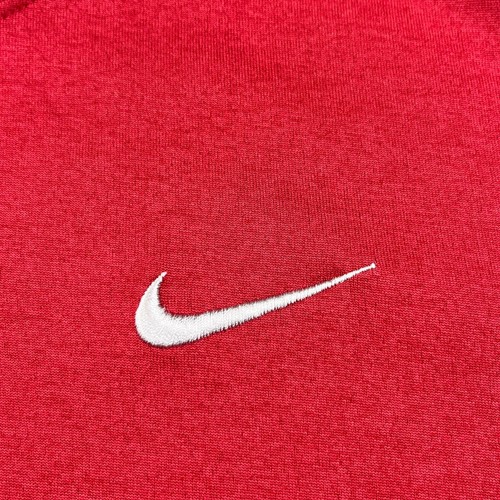 Nike Fit Dry Mens Large Red Athletic Shirt Performance Short Sleeve Training Top - Picture 6 of 10
