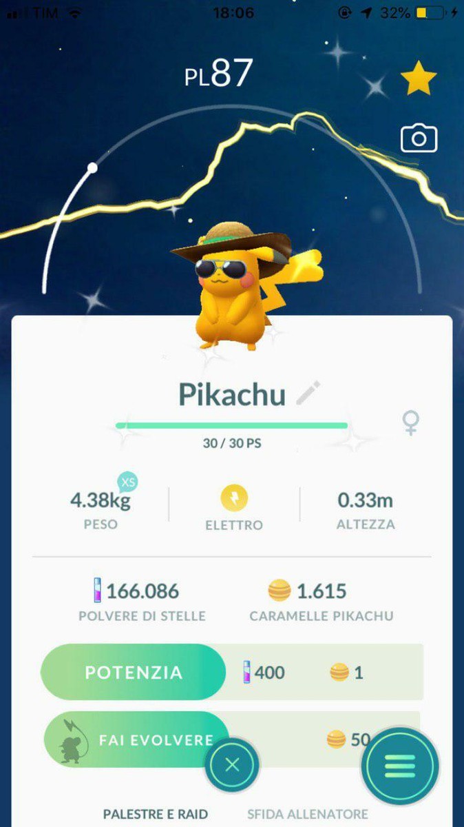 Shiny Pikachu summer hat Pokemon Go limited edition very rare both