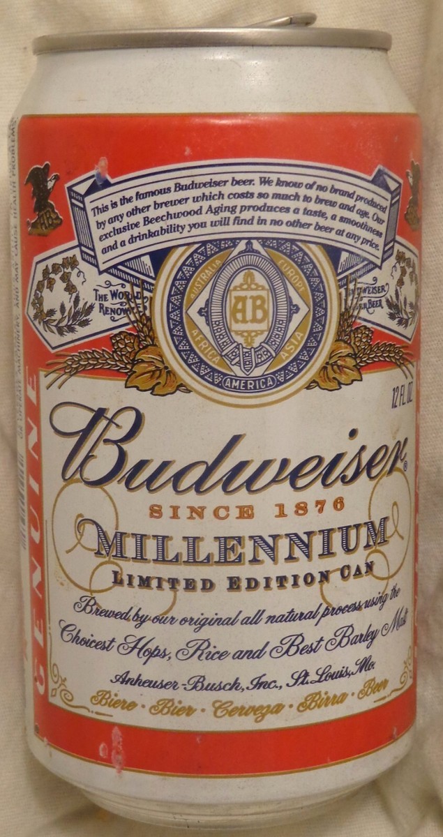 Budweiser Beer Can - 2000 Millenium Collector Can - 12 Oz @St
