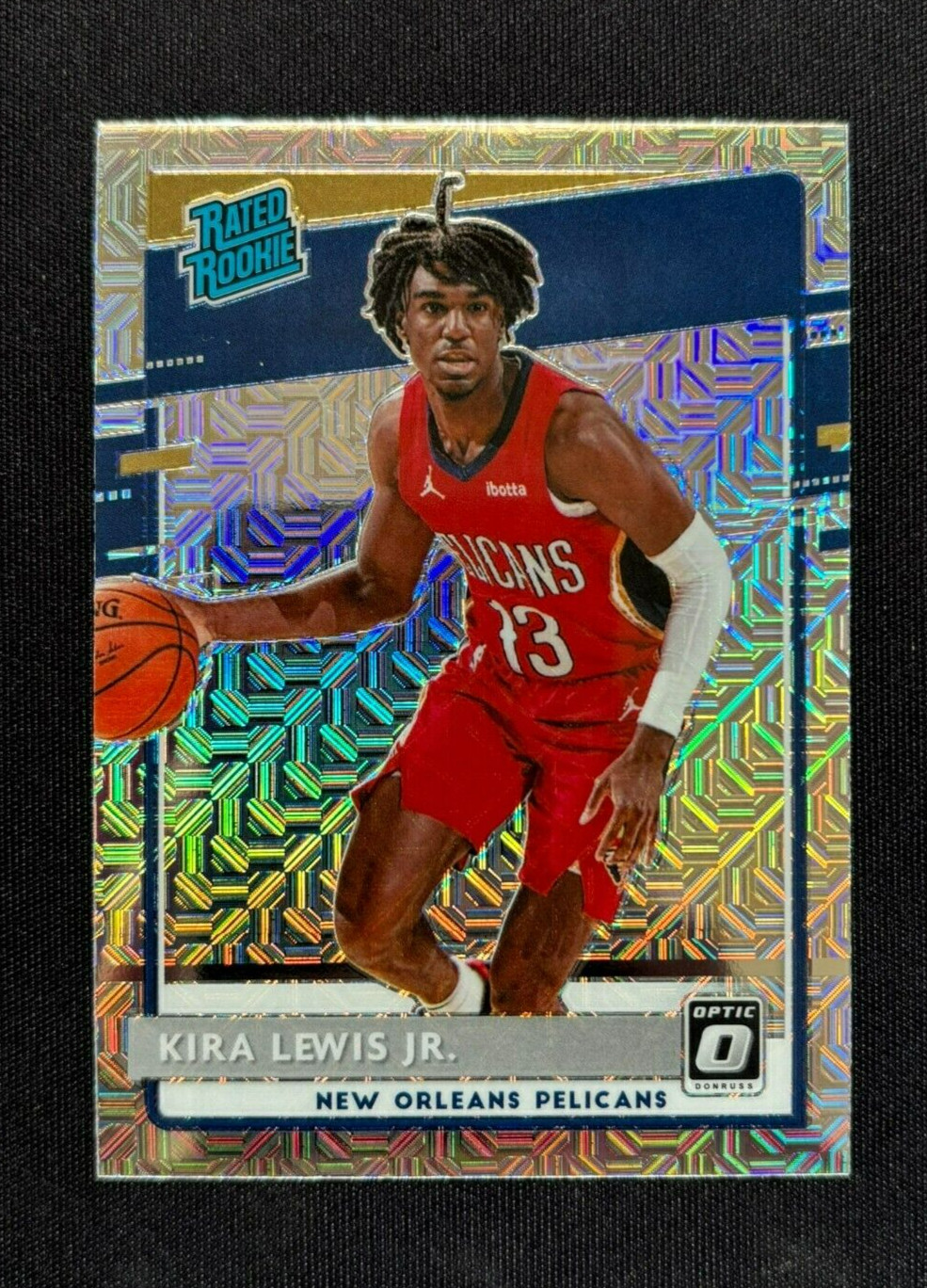 2020-21 Panini Donruss Optic Kira Lewis Jr Choice Prizm Rated Rookie RC #163