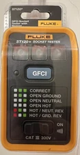 Fluke ST120+ GFCI Socket Tester with Audible Beeper Electrical Outlet Tester NEW