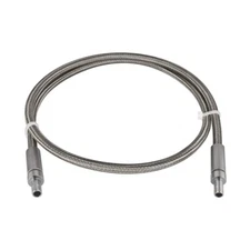 FITOK PTFE-Lined Stainless Steel Braided Hose 1/4 in Tube Adapter 120 in Long