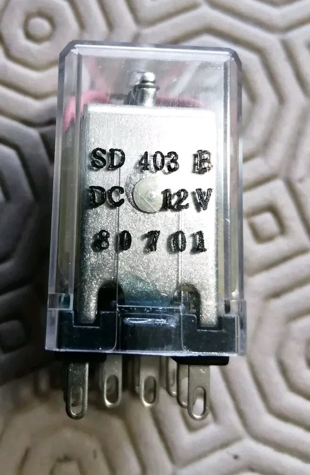 4 Pole Miniature Changeover Plug In Relay SD403B. 14 Pin 12V DC 6A - Image 2 of 4
