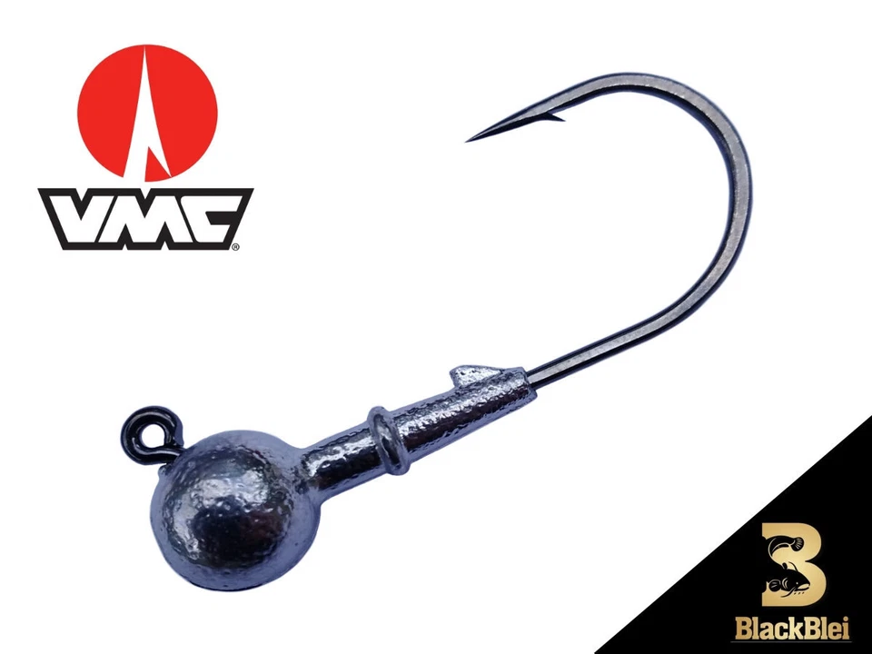 BLACKBLEI 10 | 20 Jigköpfe VMC 7161 BN Jighaken Rundkopfjig Bleiköpfe f Köder (Art.2083B )
