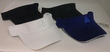 Lawn Bowls BA logo Sun Visor secure closure white royal navy bottle black purple