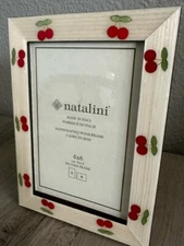 4x6 NATALINI PHOTO/PICTURE FRAME RED CHERRIES