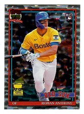 2026 Topps Series 1 Baseball Roman Anthony #T91-71 Crackle Foilboard (RC)