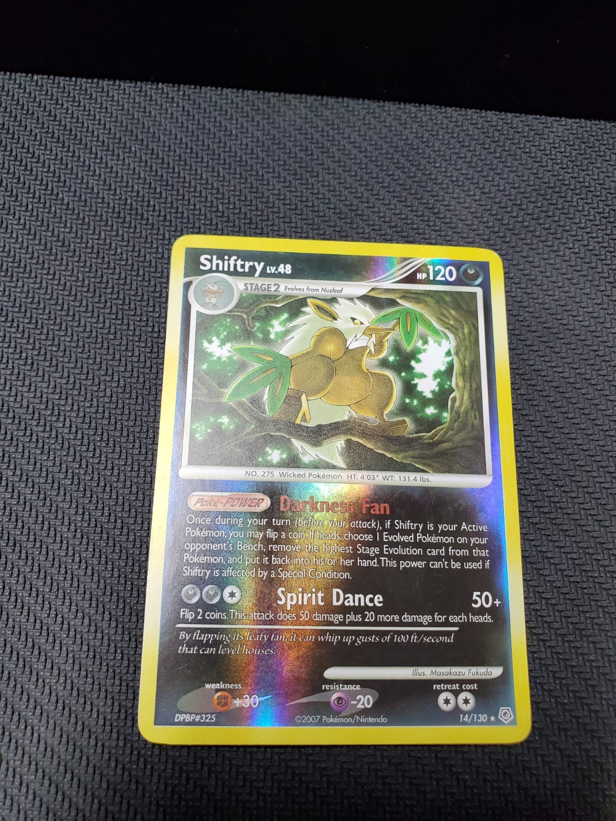 Pokémon Shiftry 14/130 Diamond and Pearl English Rare Reverse Holo
