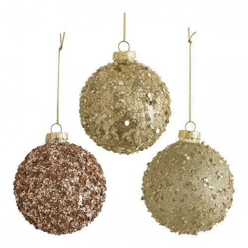 Set 12 palline per albero di Natale con luci Led decorazioni Natalizie