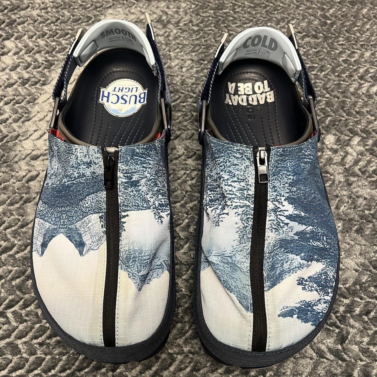 Crocs Busch Light Beer Mens 12 All Terrain Bottle Opener 