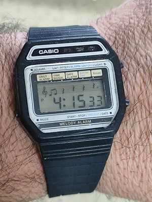 1980 CASIO Melody Alarm 408M-62 Quartz Digital Vintage Men's Watch