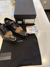 Dolce & Gabbana Wing Tip Oxford Calf Hair Size 7 Made In Italy As Is